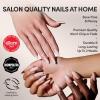 imageGlamnetic Press On Nails  Oat Milk  Medium Coffin White Fake Nails Salon Quality Milky Nails  15 Sizes  30 Nail Kit with Glue7E  Frosted Chai