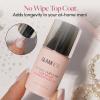imageGlamnetic UV Gel Clear Top Coat  HighGloss Finish  NoWipe Formula  Works on PressOns ampamp Polish  LED UV Curable  033 fl oz