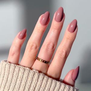 imageGlamnetic Press On Nails  Oat Milk  Medium Coffin White Fake Nails Salon Quality Milky Nails  15 Sizes  30 Nail Kit with Glue4D  Mauve Obsession