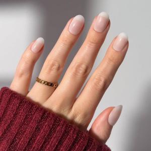 imageGlamnetic Press On Nails  Oat Milk  Medium Coffin White Fake Nails Salon Quality Milky Nails  15 Sizes  30 Nail Kit with Glue6D  Milk Bath