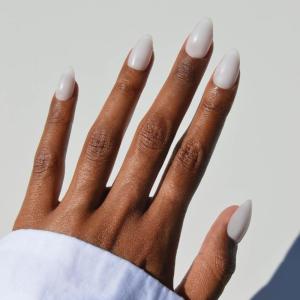 imageGlamnetic Press On Nails  Oat Milk  Medium Coffin White Fake Nails Salon Quality Milky Nails  15 Sizes  30 Nail Kit with Glue6E  Milky White
