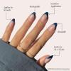 imageGlamnetic Press On Nails x Harry Potter  Rowena Ravenclaw  Short Oval Fake Nails with Velvet Gradient Tips ampamp Rose Gold Graphic Salon Quality Officially Licensed  15 Sizes  30 Nail Kit with GlueRavenclaw