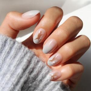 imageGlamnetic Press On Nails x Harry Potter  Rowena Ravenclaw  Short Oval Fake Nails with Velvet Gradient Tips ampamp Rose Gold Graphic Salon Quality Officially Licensed  15 Sizes  30 Nail Kit with Glue4  Rowena Ravenclaw