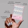 imageGlamnetic Press On Nails  Sugar Glazed  Medium Oval Fake Nails with a Sheer Nude Base Mini White Polka Dots ampamp Glazed Finish Salon Quality Everyday Nails  15 Sizes  30 Nail Kit with Glue6  Cold Hearted