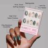 imageGlamnetic Press On Nails  Sugar Glazed  Medium Oval Fake Nails with a Sheer Nude Base Mini White Polka Dots ampamp Glazed Finish Salon Quality Everyday Nails  15 Sizes  30 Nail Kit with Glue4  Velvet Pine