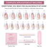 image:imageGlamnetic Press On Nails  Brown Short Almond Fake Nails with a Velvet Finish  Salon Quality  Summer Nails  Sicilian Sun 15 Sizes  30 Nail Kit with GlueCapri Coast