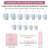image:imageGlamnetic Press On Nails  Brown Short Almond Fake Nails with a Velvet Finish  Salon Quality  Summer Nails  Sicilian Sun 15 Sizes  30 Nail Kit with GlueClear Skies