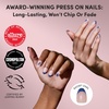 image:imageGlamnetic Press On Nails  Brown Short Almond Fake Nails with a Velvet Finish  Salon Quality  Summer Nails  Sicilian Sun 15 Sizes  30 Nail Kit with GlueWhale Waves