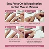 image:imageGlamnetic Press On Nails  Brown Short Almond Fake Nails with a Velvet Finish  Salon Quality  Summer Nails  Sicilian Sun 15 Sizes  30 Nail Kit with GlueEspresso Glow