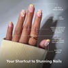 image:imageGlamnetic Press On Nails  Brown Short Almond Fake Nails with a Velvet Finish  Salon Quality  Summer Nails  Sicilian Sun 15 Sizes  30 Nail Kit with GlueLimonata