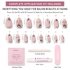 image:imageGlamnetic Press On Nails  Brown Short Almond Fake Nails with a Velvet Finish  Salon Quality  Summer Nails  Sicilian Sun 15 Sizes  30 Nail Kit with GlueMyko Muse
