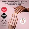 image:imageGlamnetic Press On Nails  Brown Short Almond Fake Nails with a Velvet Finish  Salon Quality  Summer Nails  Sicilian Sun 15 Sizes  30 Nail Kit with GlueOrange Pop