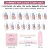 image:imageGlamnetic Press On Nails  Brown Short Almond Fake Nails with a Velvet Finish  Salon Quality  Summer Nails  Sicilian Sun 15 Sizes  30 Nail Kit with GlueSpirited Sky