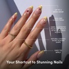 image:imageGlamnetic Press On Nails  Brown Short Almond Fake Nails with a Velvet Finish  Salon Quality  Summer Nails  Sicilian Sun 15 Sizes  30 Nail Kit with GlueLady Luck