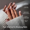 image:imageGlamnetic Press On Nails  Brown Short Almond Fake Nails with a Velvet Finish  Salon Quality  Summer Nails  Sicilian Sun 15 Sizes  30 Nail Kit with GlueSunbaked