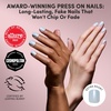 image:imageGlamnetic Press On Nails  Brown Short Almond Fake Nails with a Velvet Finish  Salon Quality  Summer Nails  Sicilian Sun 15 Sizes  30 Nail Kit with GlueClear Skies
