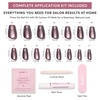 image:imageGlamnetic Press On Nails  Brown Short Almond Fake Nails with a Velvet Finish  Salon Quality  Summer Nails  Sicilian Sun 15 Sizes  30 Nail Kit with GlueEspresso Glow