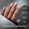 image:imageGlamnetic Press On Nails  Brown Short Almond Fake Nails with a Velvet Finish  Salon Quality  Summer Nails  Sicilian Sun 15 Sizes  30 Nail Kit with GlueFrench Muse