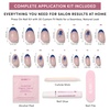 image:imageGlamnetic Press On Nails  Brown Short Almond Fake Nails with a Velvet Finish  Salon Quality  Summer Nails  Sicilian Sun 15 Sizes  30 Nail Kit with GlueWhale Waves