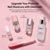 image:imageGlamnetic Press On Nails  Brown Short Almond Fake Nails with a Velvet Finish  Salon Quality  Summer Nails  Sicilian Sun 15 Sizes  30 Nail Kit with GlueCapri Coast