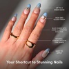 image:imageGlamnetic Press On Nails  Brown Short Almond Fake Nails with a Velvet Finish  Salon Quality  Summer Nails  Sicilian Sun 15 Sizes  30 Nail Kit with GlueSpirited Sky