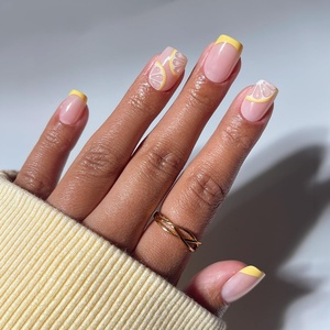 image:imageGlamnetic Press On Nails  Brown Short Almond Fake Nails with a Velvet Finish  Salon Quality  Summer Nails  Sicilian Sun 15 Sizes  30 Nail Kit with GlueLimonata