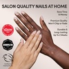 image:imageGlamnetic Press On Nails  Bluebelle  Short Almond Fake Nails with Pale Blue French Tips amp 3D Blueberry Accents on SemiSheer Base Glossy Finish Salon Quality  15 Sizes  30 Nail Kit with Glue6  Tipsy Olive