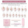 image:imageGlamnetic Press On Nails  Bluebelle  Short Almond Fake Nails with Pale Blue French Tips amp 3D Blueberry Accents on SemiSheer Base Glossy Finish Salon Quality  15 Sizes  30 Nail Kit with Glue6  Tipsy Olive