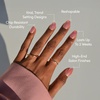 image:imageGlamnetic Press On Nails  Bluebelle  Short Almond Fake Nails with Pale Blue French Tips amp 3D Blueberry Accents on SemiSheer Base Glossy Finish Salon Quality  15 Sizes  30 Nail Kit with Glue4  Guava Drop