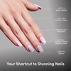 image:imageGlamnetic Press On Nails  Extra Short Fake Nails  Pearlescent Purple Velvet Press On Nails Salon Quality Kit with Glue  Oyster Baby  30 Nail Set in 12 Sizes1B  Pink Permission
