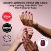image:imageGlamnetic Press On Nails  Extra Short Fake Nails  Pearlescent Purple Velvet Press On Nails Salon Quality Kit with Glue  Oyster Baby  30 Nail Set in 12 Sizes5C  Berry Crush