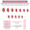 image:imageGlamnetic Press On Nails  Extra Short Fake Nails  Pearlescent Purple Velvet Press On Nails Salon Quality Kit with Glue  Oyster Baby  30 Nail Set in 12 Sizes4B  Red Confidence