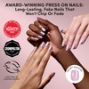 image:imageGlamnetic Press On Nails  Extra Short Fake Nails  Pearlescent Purple Velvet Press On Nails Salon Quality Kit with Glue  Oyster Baby  30 Nail Set in 12 Sizes2C  Oyster Shell