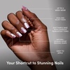 image:imageGlamnetic Press On Nails  Extra Short Fake Nails  Pearlescent Purple Velvet Press On Nails Salon Quality Kit with Glue  Oyster Baby  30 Nail Set in 12 Sizes2C  Oyster Shell