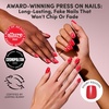 image:imageGlamnetic Press On Nails  Extra Short Fake Nails  Pearlescent Purple Velvet Press On Nails Salon Quality Kit with Glue  Oyster Baby  30 Nail Set in 12 Sizes4C  Statement Red