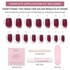 image:imageGlamnetic Press On Nails  Extra Short Fake Nails  Pearlescent Purple Velvet Press On Nails Salon Quality Kit with Glue  Oyster Baby  30 Nail Set in 12 Sizes5C  Berry Crush