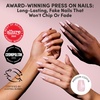 image:imageGlamnetic Press On Nails  Extra Short Fake Nails  Pearlescent Purple Velvet Press On Nails Salon Quality Kit with Glue  Oyster Baby  30 Nail Set in 12 Sizes3F  Pink Secret