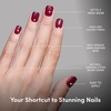 image:imageGlamnetic Press On Nails  Extra Short Fake Nails  Pearlescent Purple Velvet Press On Nails Salon Quality Kit with Glue  Oyster Baby  30 Nail Set in 12 Sizes5E  Berry Baby