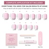 image:imageGlamnetic Press On Nails  Extra Short Fake Nails  Pearlescent Purple Velvet Press On Nails Salon Quality Kit with Glue  Oyster Baby  30 Nail Set in 12 Sizes1E  Pink Pop