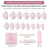 image:imageGlamnetic Press On Nails  Extra Short Fake Nails  Pearlescent Purple Velvet Press On Nails Salon Quality Kit with Glue  Oyster Baby  30 Nail Set in 12 Sizes3F  Pink Secret