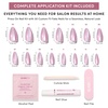 image:imageGlamnetic Press On Nails  Extra Short Fake Nails  Pearlescent Purple Velvet Press On Nails Salon Quality Kit with Glue  Oyster Baby  30 Nail Set in 12 Sizes2G  Timeless Oyster