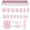 image:imageGlamnetic Press On Nails  Extra Short Fake Nails  Pearlescent Purple Velvet Press On Nails Salon Quality Kit with Glue  Oyster Baby  30 Nail Set in 12 Sizes1C  Pink Control