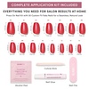image:imageGlamnetic Press On Nails  Extra Short Fake Nails  Pearlescent Purple Velvet Press On Nails Salon Quality Kit with Glue  Oyster Baby  30 Nail Set in 12 Sizes4F  Runway Red