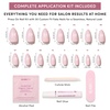 image:imageGlamnetic Press On Nails  Extra Short Fake Nails  Pearlescent Purple Velvet Press On Nails Salon Quality Kit with Glue  Oyster Baby  30 Nail Set in 12 Sizes3D  Forever Pink