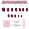 image:imageGlamnetic Press On Nails  Extra Short Fake Nails  Pearlescent Purple Velvet Press On Nails Salon Quality Kit with Glue  Oyster Baby  30 Nail Set in 12 Sizes5E  Berry Baby