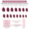 image:imageGlamnetic Press On Nails  Extra Short Fake Nails  Pearlescent Purple Velvet Press On Nails Salon Quality Kit with Glue  Oyster Baby  30 Nail Set in 12 Sizes5B  Berry Mood