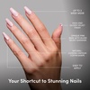 image:imageGlamnetic Press On Nails  Extra Short Fake Nails  Pearlescent Purple Velvet Press On Nails Salon Quality Kit with Glue  Oyster Baby  30 Nail Set in 12 Sizes3F  Pink Secret