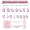 image:imageGlamnetic Press On Nails  Extra Short Fake Nails  Pearlescent Purple Velvet Press On Nails Salon Quality Kit with Glue  Oyster Baby  30 Nail Set in 12 Sizes2D  Iconic Oyster