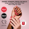 image:imageGlamnetic Press On Nails  Extra Short Fake Nails  Pearlescent Purple Velvet Press On Nails Salon Quality Kit with Glue  Oyster Baby  30 Nail Set in 12 Sizes4E  Red Legacy