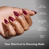 image:imageGlamnetic Press On Nails  Extra Short Fake Nails  Pearlescent Purple Velvet Press On Nails Salon Quality Kit with Glue  Oyster Baby  30 Nail Set in 12 Sizes5D  Berry Kiss